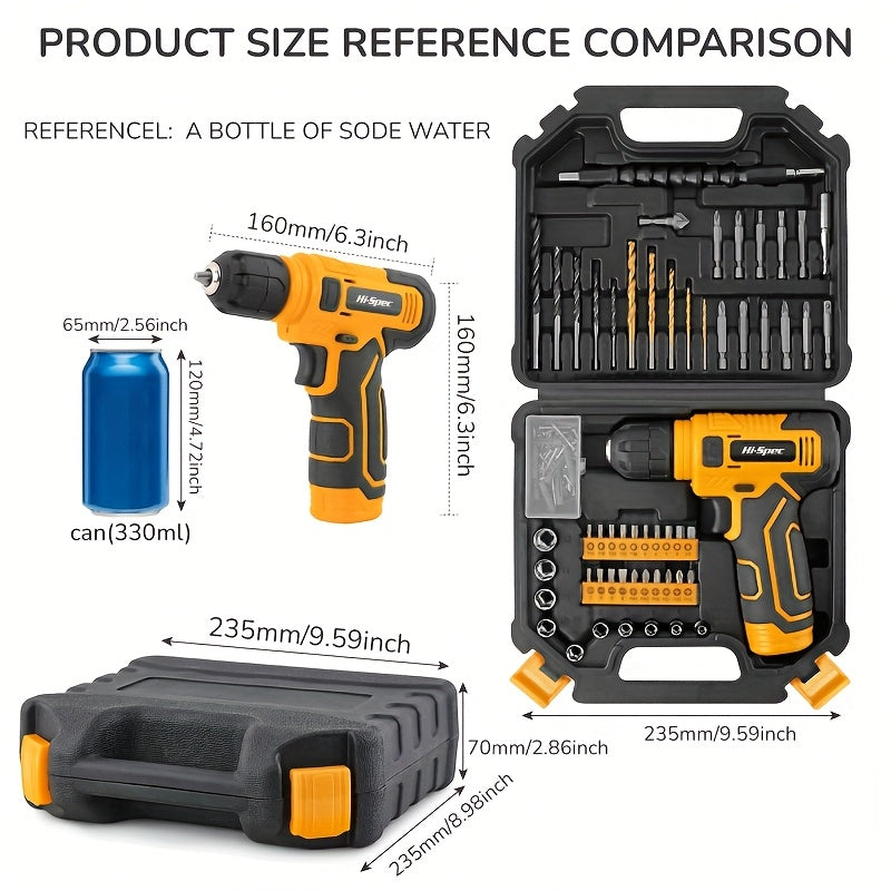 Electric Repair Tool Kit with 8V Cordless Driver