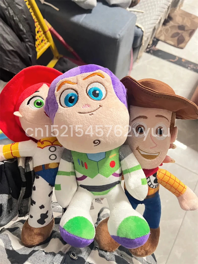 Lovely Stuffed Woody Buzz Lightyear Jessie Plushies Cute Toy Story Anime Plushies High Quality Doll Children's Room Decor Gift