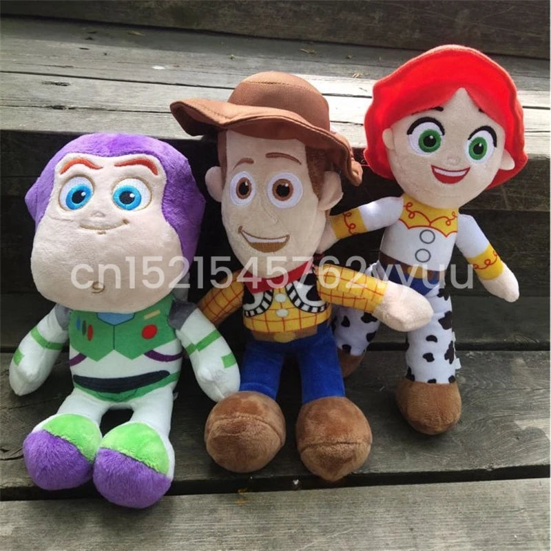Lovely Stuffed Woody Buzz Lightyear Jessie Plushies Cute Toy Story Anime Plushies High Quality Doll Children's Room Decor Gift