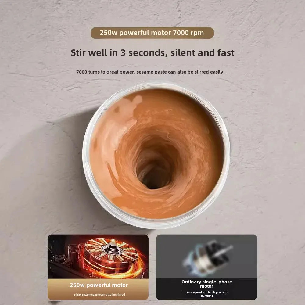 2024 New Automatic Mixer Cup Electric Shake Cup Fitness Coffee Milk Powder Soymilk Charging Sports Water Cup Motorcycle Equipmen