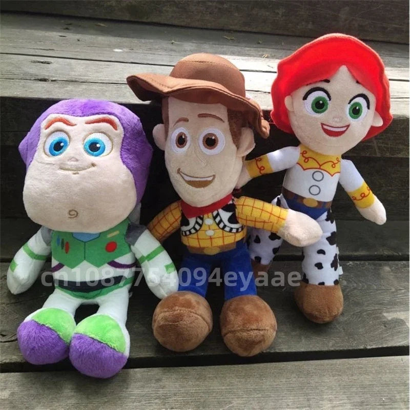 Lovely Stuffed Woody Buzz Lightyear Jessie Plushies Cute Toy Story Anime Plushies High Quality Doll Children's Room Decor Gift